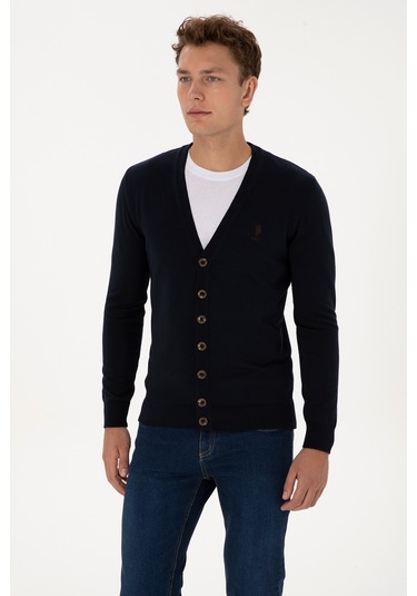 U.s. Polo Assn. Erkek Lacivert Hırka Triko 50313702-vr033 Lacivert