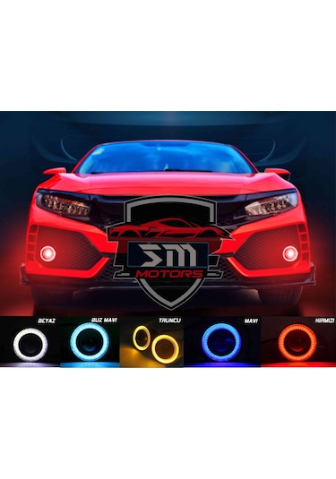 Angel Sis Farı Universal 76mm Mercekli (2 Adet) Mavi