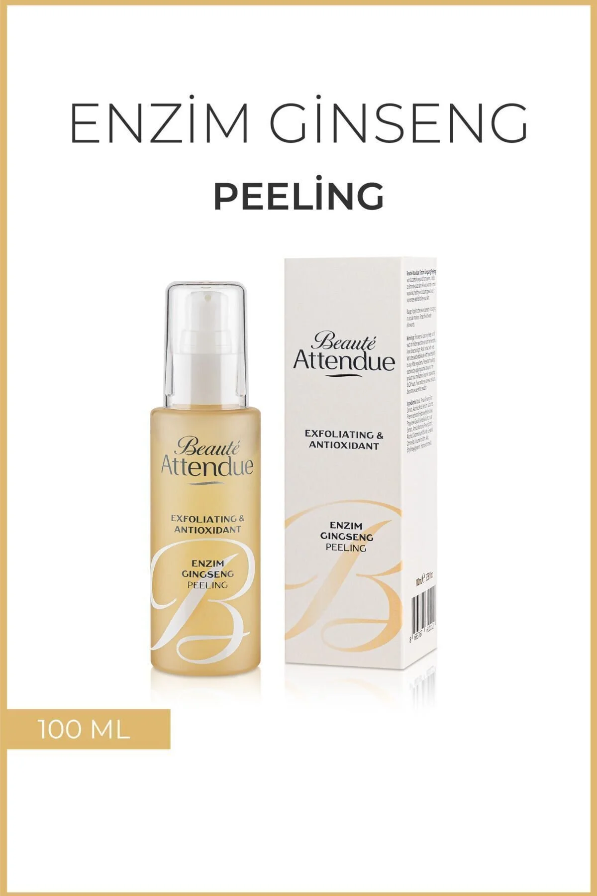 Beaute Attendue Aydınlatıcı Enzim Peeling - Ginseng İçerikli & Ölü Hücre Arındırıcı