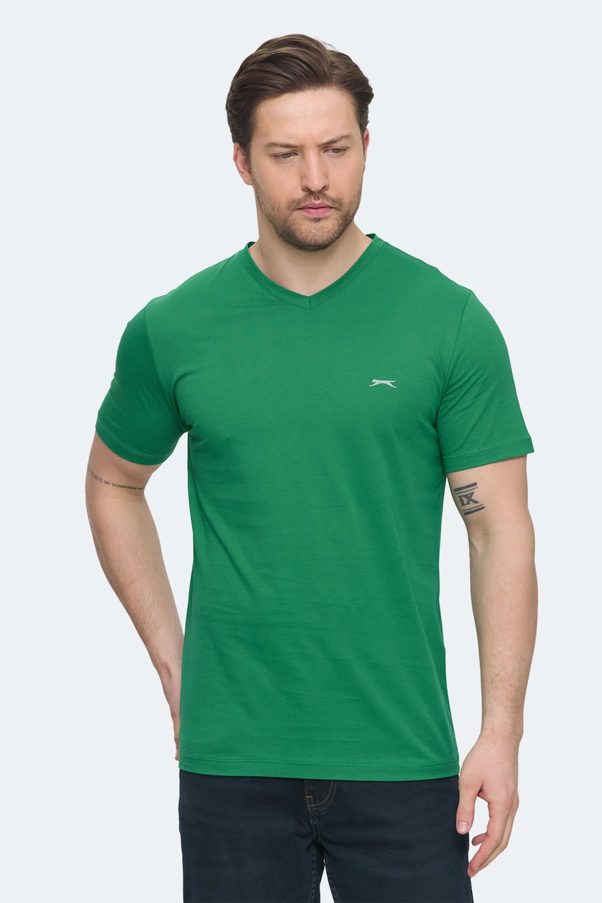 Slazenger Sargon 5 Li Set Erkek Beyaz - Lacivert - Kırmızı - Mavi - Koyu Yeşil Tişört Beyaz - Lacivert - Kırmızı - M