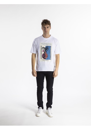 TED BAKER Erkek T'shirt  TBR6545 Beyaz