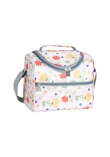 Dianziye Alüminyum Folyo İçli Kalın Tasarımlı, Ofis/piknik İçin Isı Saklama Çantası, El Tutan Büyük Kapasiteli Bento Çantası Mavi