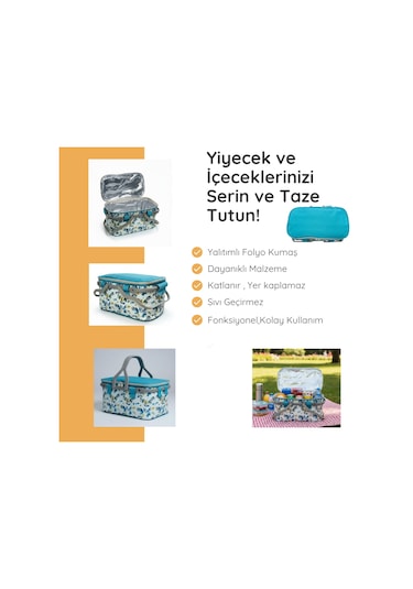 20 Lt Termal Piknik Sepeti -356 Çok Renkli