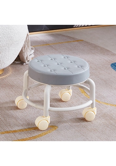 Suntek Düşük Tekerlekli Koltuk Pu Deri Yastıklı Küçük