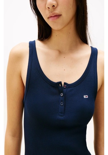 Tommy Hilfiger Tjw Button Tank Dress Siyah