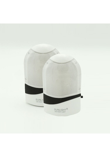 Sunlight Led Gece Lambası 0,5W Tasarruflu Işıklı Fişli Düğmeli 2 Çok Renkli