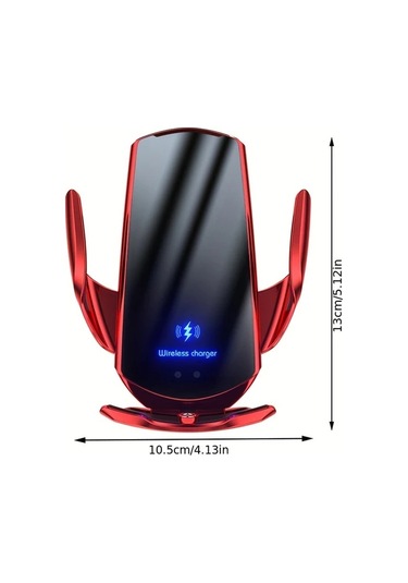 Xuweiwei Mavi Vıkefon Araba Kablosuz Şarj Standı Hızlı Kablosuz Şarj İstasyonu Kızılötesi İndüksiyon Otomatik Klemeler İphone Uyumlu 16 Samsung S25 İçin