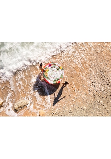 Bestway 43720 Fruit Paradise Lüks Şişirilebilir Ada, D188, İki Ki Çok Renkli