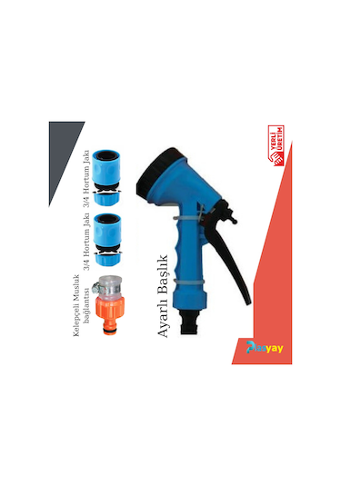 Plasyay Tetikli Sulama Tabancası Ve Hortum Bağlantı Aparatları Ta