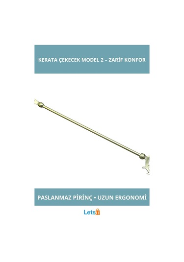 Letsii Pirinç Çapalı Ergonomik Ayakkabı Çekecek