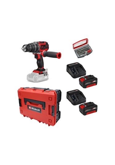 Einhell TP-CD 18/60 Li-ı Bl Solo + 2 X 4 Ah Akü Ve 32 Parça Bits Uç Seti Çantalı