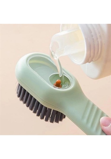 Deterjan Hazneli Çok Amaçlı Ayakkabı Ve Bot Temizleme Fırçası - Pratik Yıkama Fırçası Çok Renkli