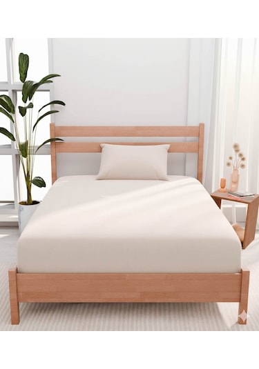 Tek Kişilik Çarşaf Seti Urban Krem 120x200 Cm Krem