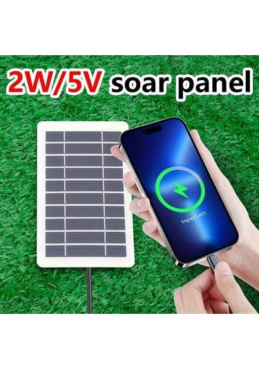 Xuweiwei 2w Taşınabilir Güneş Enerjili Usb Şarj Cihazı - Seyahat Kamp Ve Outdoor