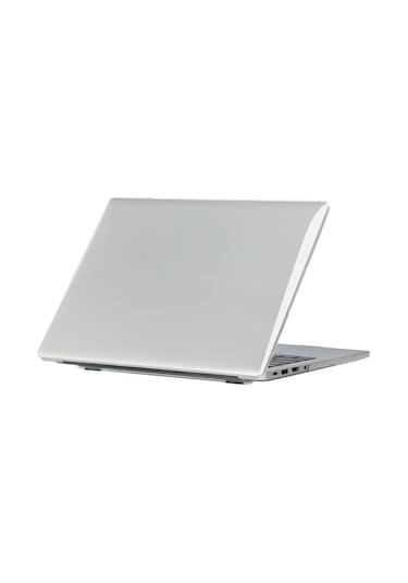 Ekılıf - Huawei Matebook D14 2023 Uyumlu - Kılıf Alt Ve Üst Koruyucu Msoft Kristal Kapak - Siyah - T30680 Siyah