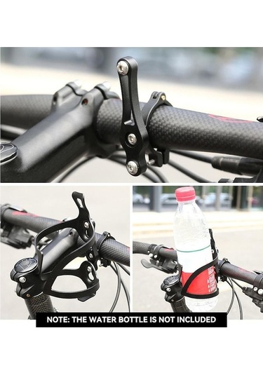 Novahub Siyah Ayarlanabilir Bisiklet Şişe Kafesi Adaptörü Alüminyum Alaşımlı Bisiklet Su Şişesi Kafesi Tutucu Montaj Adaptörü Siyah Siyah