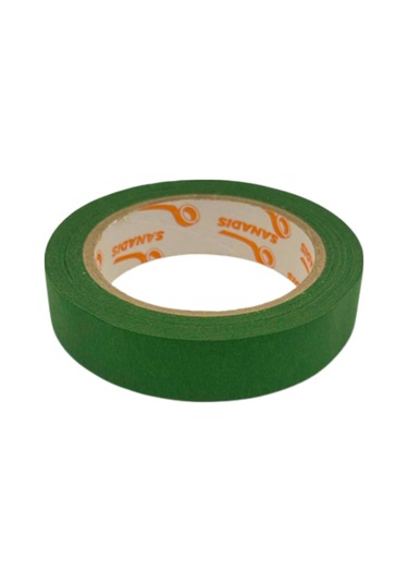 Güçlü Yapışkanlı Çiçek Bandı - Maskeleme Bandı - Koyu Yeşil - 2.5