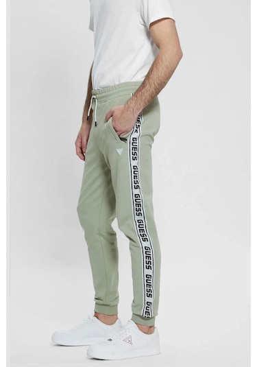 Guess Paça Lastikli Eşofman Altı Haki