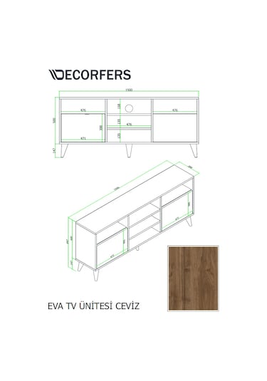 Eva Tv Ünitesi Ceviz
