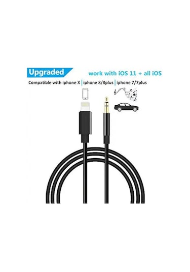Apple Uyumlu iPhone 7 8 X 7 Plus 8 Plus Lightning To 3.5Mm Jack Aux Kablo