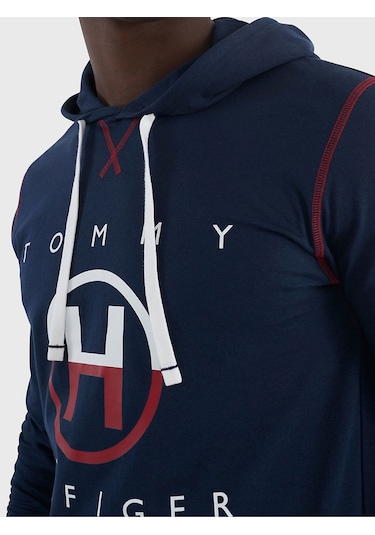 Tommy Hilfiger Tommy Hılfıger Kapşonlu Sweatshirt 09t4147-410 Lacivert