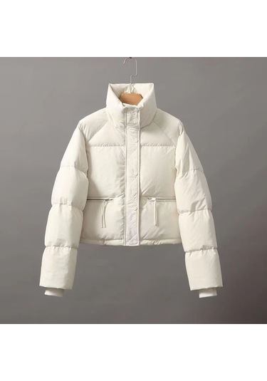 H6.beyaz..kadın Şişme Mont Beyaz