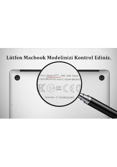 Macbook Air Uyumlu M1 2020 A2337 13" Silikon Klavye Koruyucu