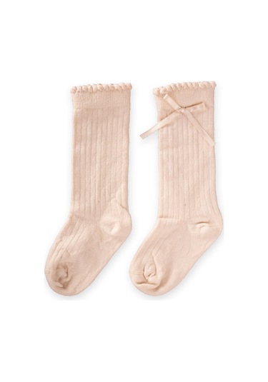 Cigit Çocuk Diz Altı Kız Çorap 2-9 Yaş Kum Krem