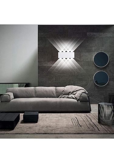 Led Duvar Lambası 4w 6w 8w Duvar Işıkları İç Aydınlatma Aplik Lamba Ac85-265v Yatak Odası Oturma Odası Merdiven Ev Aplik 55818767 Beyaz