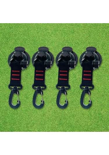 Skycity Kamp Çadırı 360 Dönebilen Süksiyon Cup Kroketi Seti - 4 Süksiyon + 4 S Şekilli Krokett + Temizlik Mendili + Taşıma Çantası Çok Renkli