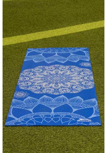 Slazenger Yoga Mat Mavi 173*61 cm - 6 mm Çok Renkli