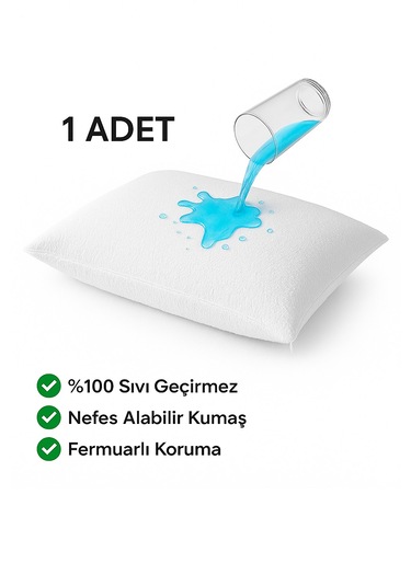 Oznhome Yastık Alezi Beyaz