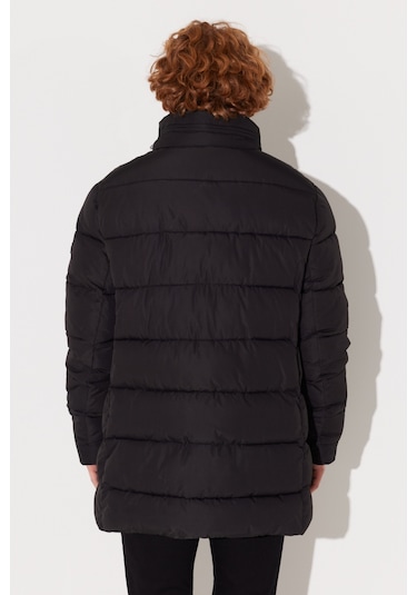 Lee Regular Fit Normal Kesim Dik Yaka Siyah Şişme Mont L222360001 Siyah