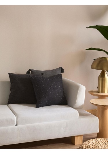 Noir Touch 3'lü Kırlent Kılıf Seti Siyah