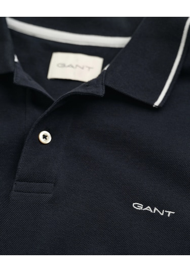 Gant Erkek Pike Polo T-shirt Regular Fit Siyah