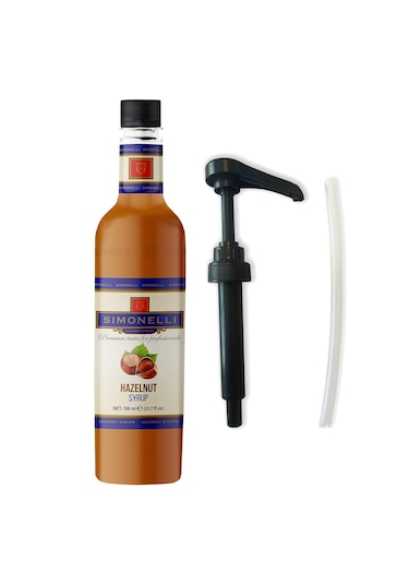 Simonelli Kahve ve Kokteyl Şurubu Fındık Aromalı 700 ML + Pompa
