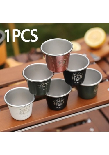 Pazly Kamp Kahve Kupa Bira Paslanmaz Çelik İçecek Süt Beyazı Bardak Beyaz