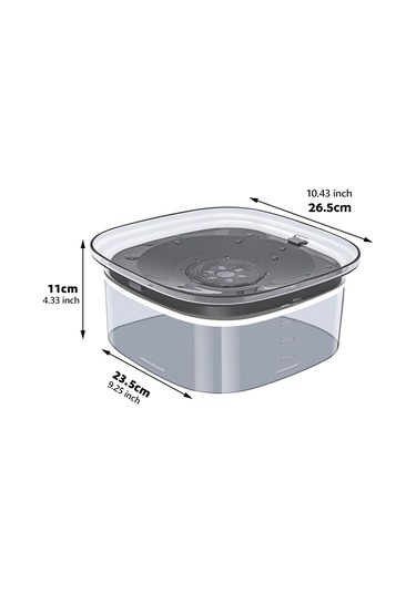 Suntek Köpek Kabı 4l Araçta Taşınan Su Yüzen Evcil Gri