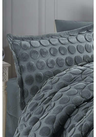 Nordqueen Wellsoft Jakarlı Çift Kişilik Uyku Seti Perle Gri