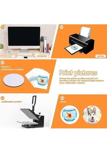 Xurunkeji Sublimasyon Boş Bardak Altlıkları Daire Sublimasyon Boş Bardak Matı Sublimasyon Yuvarlak Isı Transfer Bardak Matı, 3,5 İnç 20 Paket Beyaz Xurunkeji Sublimasyon Boş Bardak Altlıkları Daire Sublimasyon Boş Bardak Matı Sublimasyon Yuvarlak Isı Transfer Bardak Matı, 3,5 İnç 20 Paket Beyaz