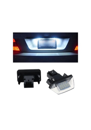 Yeni 1 Çift 18 Led Lisans Numarası Plaka Işıkları Lamba Peugeot 206 207 307 308 406 Citroen C3/c4/c5/c6