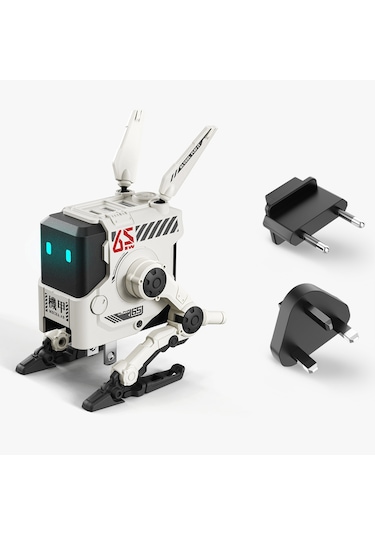 Gravastar Alpha65 Robot Figürlü 65w Hızlı Şarj Adaptörü Ve Şarj Standı, Beyaz