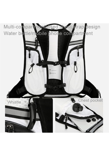 Sones Vanaheimr Büyük Kapasiteli Su Geçirmez Dağcılık Sırt Çantası Çok İşlevli Spor Su Çantası, Boyut: Tek Beden Beyaz