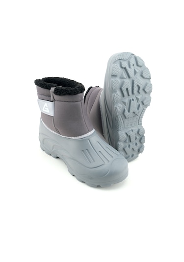 Gezer Erkek Kışlık İçi Peluşlu Su Geçirmez Tek Cırt Cırtlı Boğazdan Ayarlanabilir Rahat Taban Günlü Gri