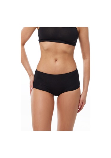 Malabadi Kadın Siyah 2 Li Paket Geniş Kenarlı Modal Külot 1053 Siyah