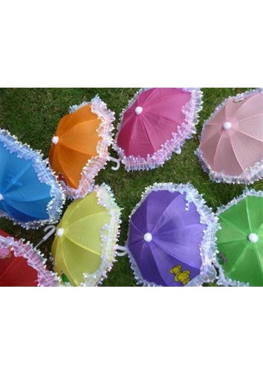 Dekor için Dekoratif Mini Şemsiye Gökkuşağı