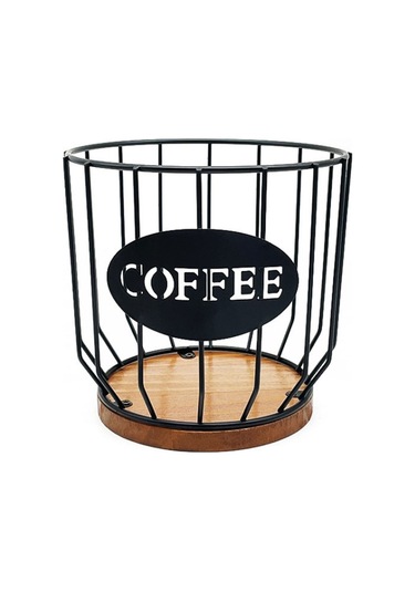 Kahve Kapsülü Filtre Depolama Sepeti Ev Mutfak Süslemeleri, Size:c Black No Lid Şeffaf