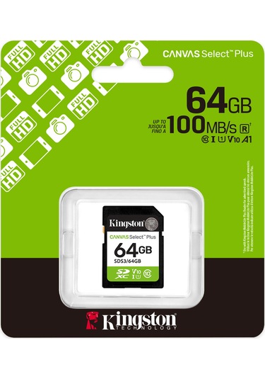 Kıngston 64gb Sdxc Kart Canvas Select Plus Sds3/64gb