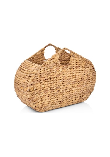 Akayev Nature Hasır Oval Gazetelik Organizer 50x18x36 Cm