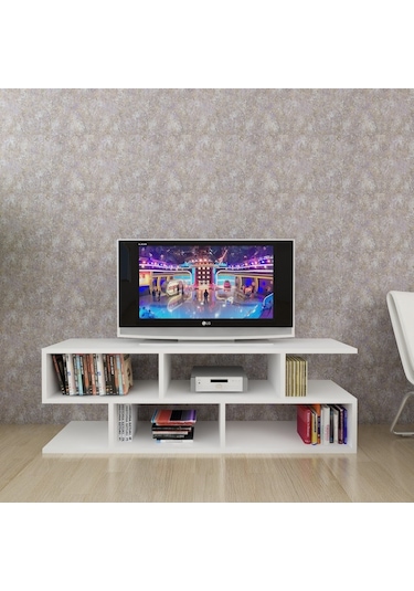 Kelebek Tv Sehpası Beyaz Beyaz